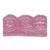 Dentelle lastique rose poudr