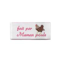 Étiquette brodée à coudre