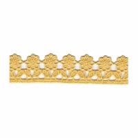 Dentelle guipure jaune