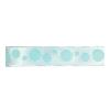 Ruban satin bulles bleu ciel