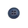 Bouton bleu jean brillant