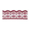 Dentelle fleurs bordeaux