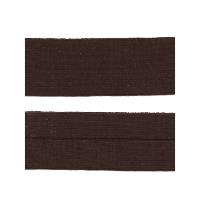 Biais jersey viscose marron foncé