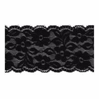 Dentelle brodée élastique 6,5 cm