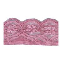 Dentelle élastique rose poudré