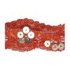 Dentelle lastique avec sequins